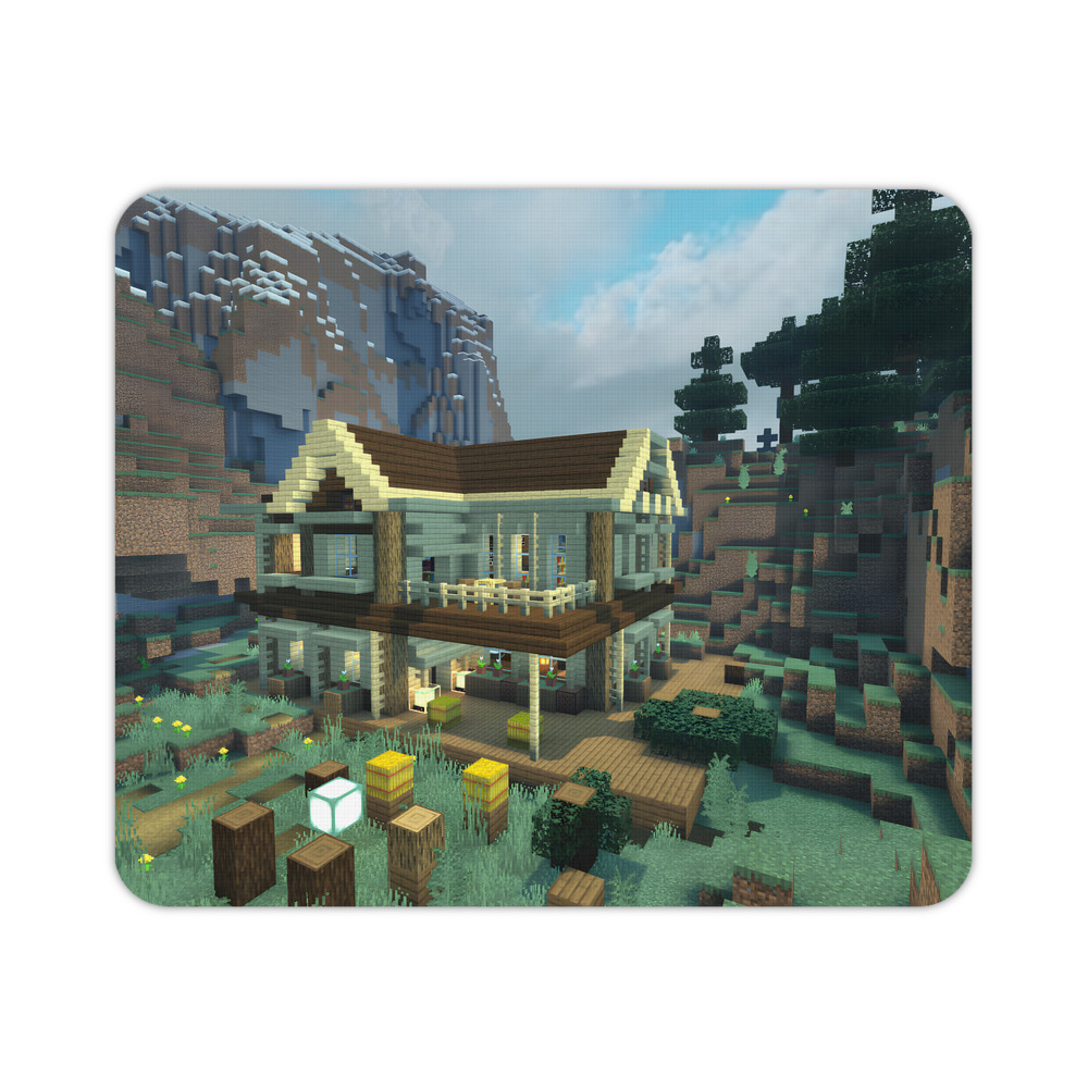 （画像用） マインクラフト ブロックの世界 Minecraft MC Block world マウスパッド ステッチ加工 ラバー素材 防水 滑り止め 超薄型 ゲーミング/オフィス対応