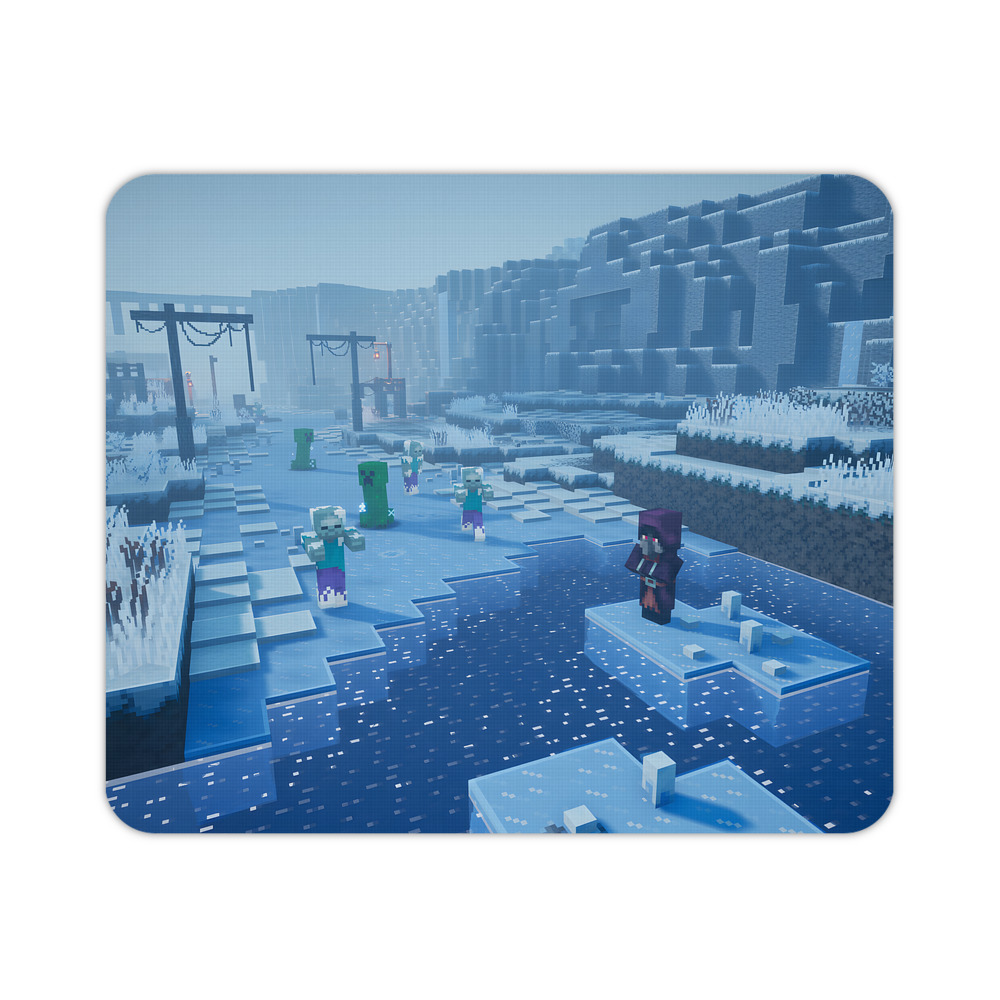 （画像用） マインクラフト ブロックの世界 Minecraft MC Block world マウスパッド ステッチ加工 ラバー素材 防水 滑り止め 超薄型 ゲーミング/オフィス対応