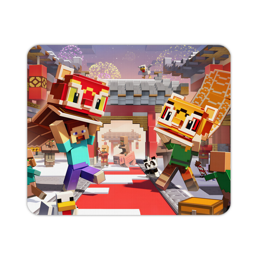 （画像用） マインクラフト ブロックの世界 Minecraft MC Block world マウスパッド ステッチ加工 ラバー素材 防水 滑り止め 超薄型 ゲーミング/オフィス対応