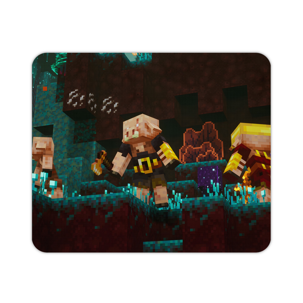 （画像用） マインクラフト ブロックの世界 Minecraft MC Block world マウスパッド ステッチ加工 ラバー素材 防水 滑り止め 超薄型 ゲーミング/オフィス対応