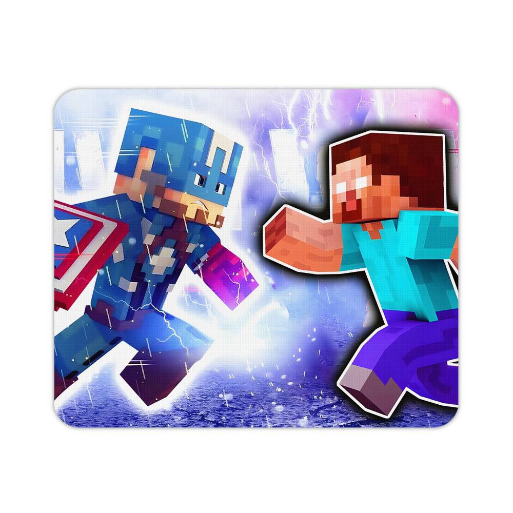 （画像用） マインクラフト ブロックの世界 Minecraft MC Block world マウスパッド ステッチ加工 ラバー素材 防水 滑り止め 超薄型 ゲーミング/オフィス対応