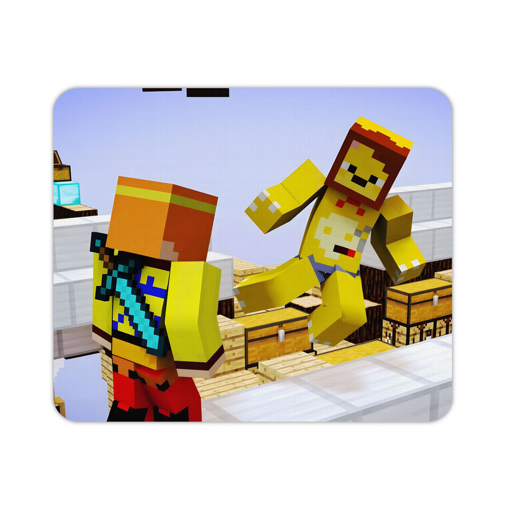 （画像用） マインクラフト ブロックの世界 Minecraft MC Block world マウスパッド ステッチ加工 ラバー素材 防水 滑り止め 超薄型 ゲーミング/オフィス対応