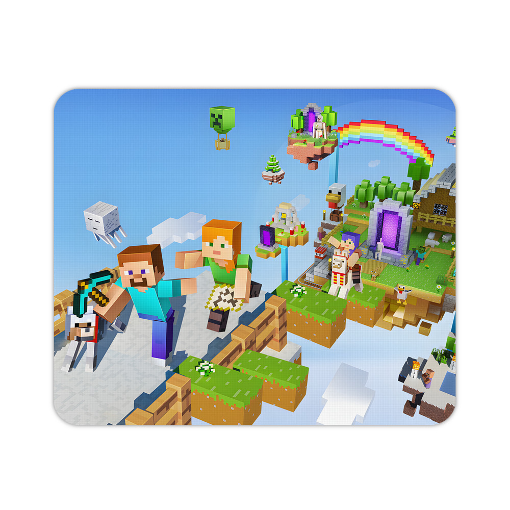 （画像用） マインクラフト ブロックの世界 Minecraft MC Block world マウスパッド ステッチ加工 ラバー素材 防水 滑り止め 超薄型 ゲーミング/オフィス対応