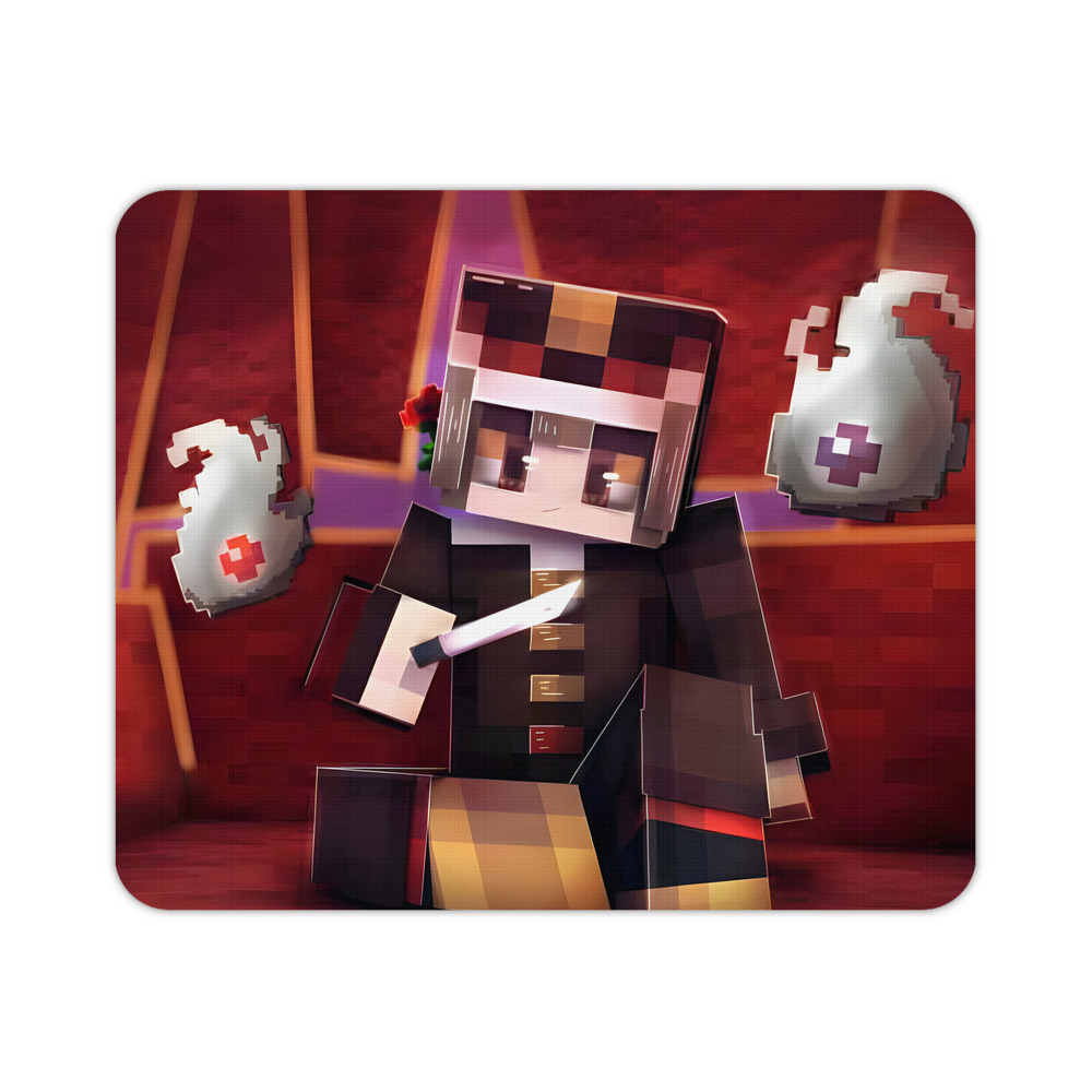 （画像用） マインクラフト ブロックの世界 Minecraft MC Block world マウスパッド ステッチ加工 ラバー素材 防水 滑り止め 超薄型 ゲーミング/オフィス対応