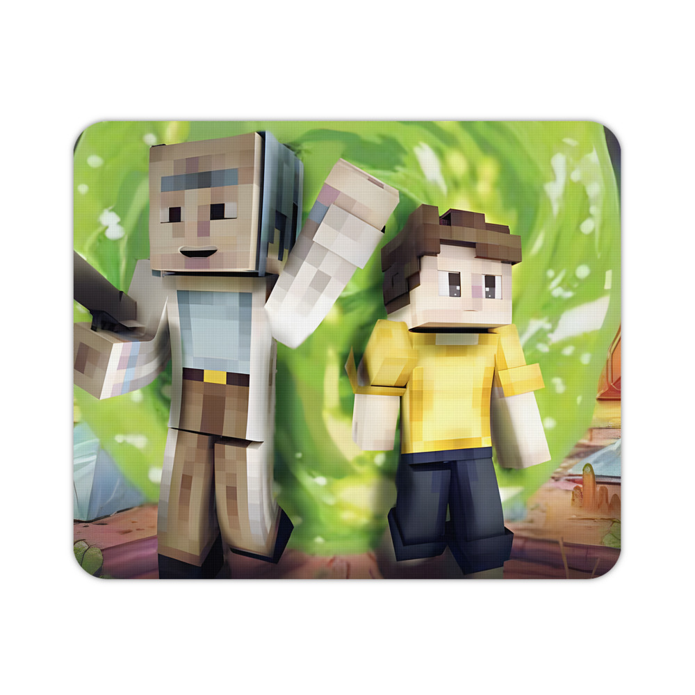 （画像用） マインクラフト ブロックの世界 Minecraft MC Block world マウスパッド ステッチ加工 ラバー素材 防水 滑り止め 超薄型 ゲーミング/オフィス対応