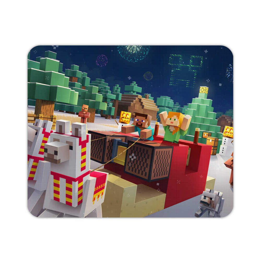 （画像用） マインクラフト ブロックの世界 Minecraft MC Block world マウスパッド ステッチ加工 ラバー素材 防水 滑り止め 超薄型 ゲーミング/オフィス対応