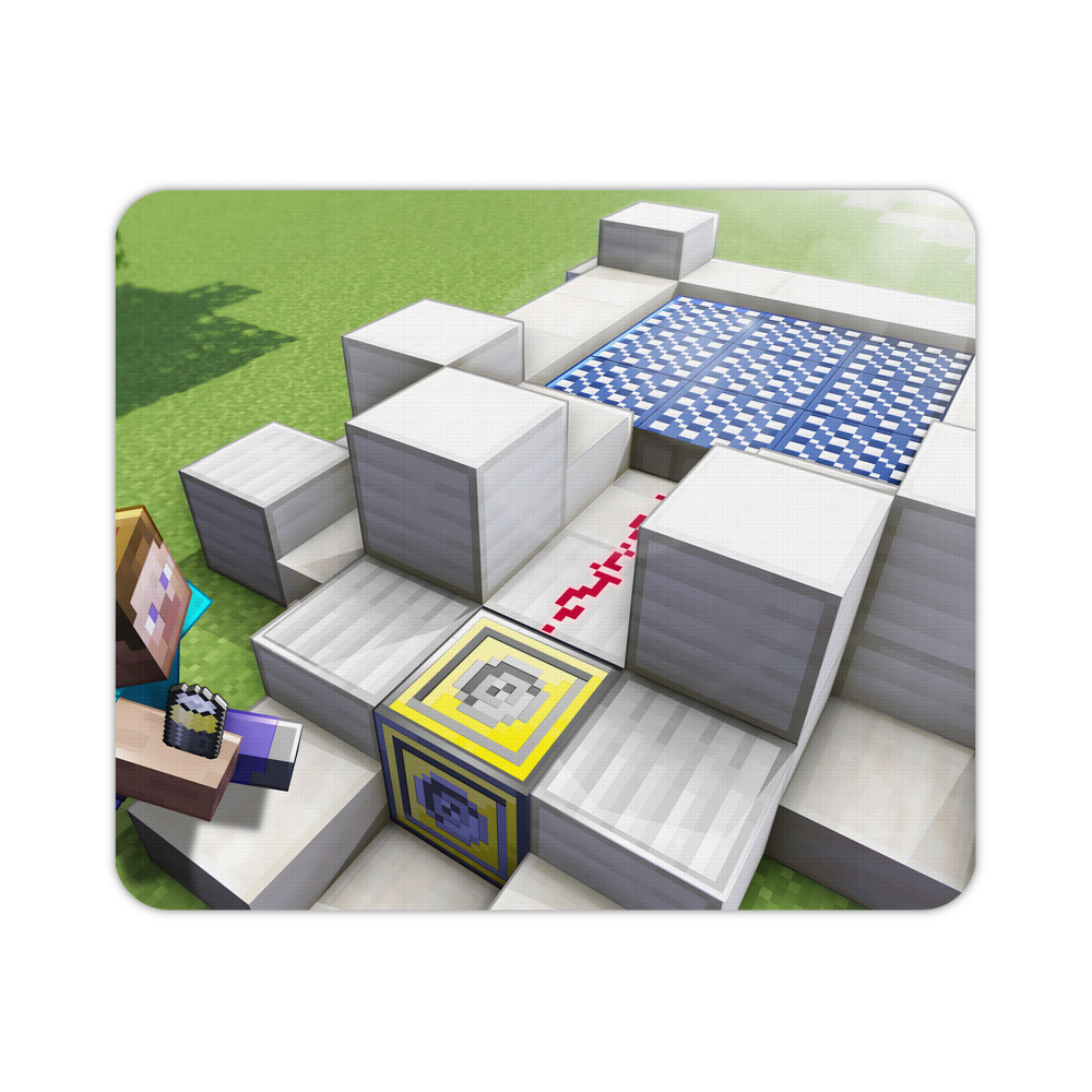 （画像用） マインクラフト ブロックの世界 Minecraft MC Block world マウスパッド ステッチ加工 ラバー素材 防水 滑り止め 超薄型 ゲーミング/オフィス対応