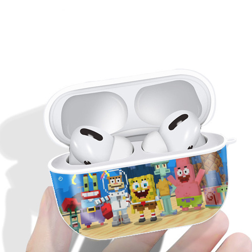 マインクラフト ブロックの世界 Minecraft MC Block world 【AirPods Pro用】ハードシェル保護ケース 耐衝撃・防指紋・カラビナ付き商品仕様