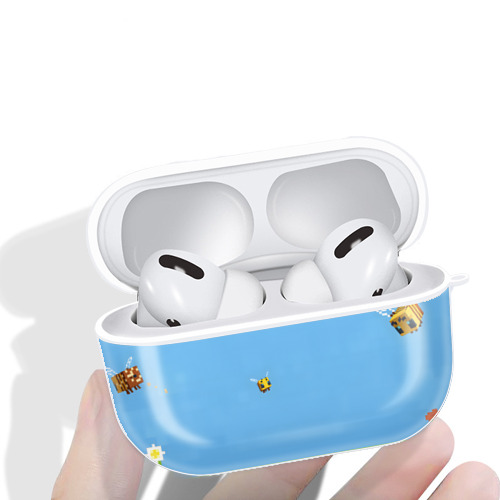 マインクラフト ブロックの世界 Minecraft MC Block world 【AirPods Pro用】ハードシェル保護ケース 耐衝撃・防指紋・カラビナ付き商品仕様