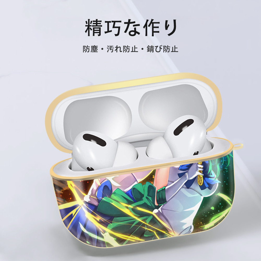 マインクラフト ブロックの世界 Minecraft MC Block world 【AirPods Pro用】ハードシェル保護ケース｜耐衝撃・防指紋・カラビナ付き商品仕様