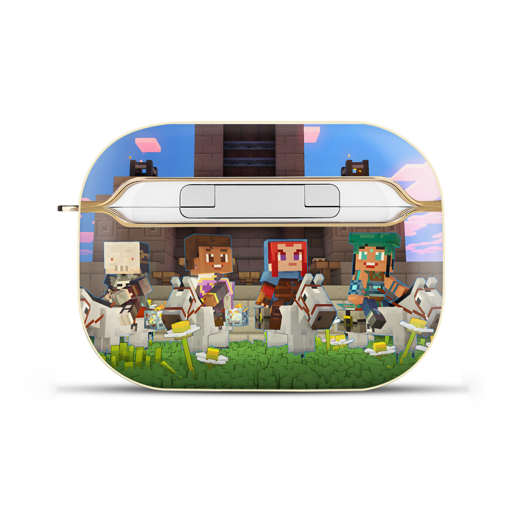 （画像用） マインクラフト ブロックの世界 Minecraft MC Block world 【AirPods Pro用】ハードシェル保護ケース｜耐衝撃・防指紋・カラビナ付き商品仕様