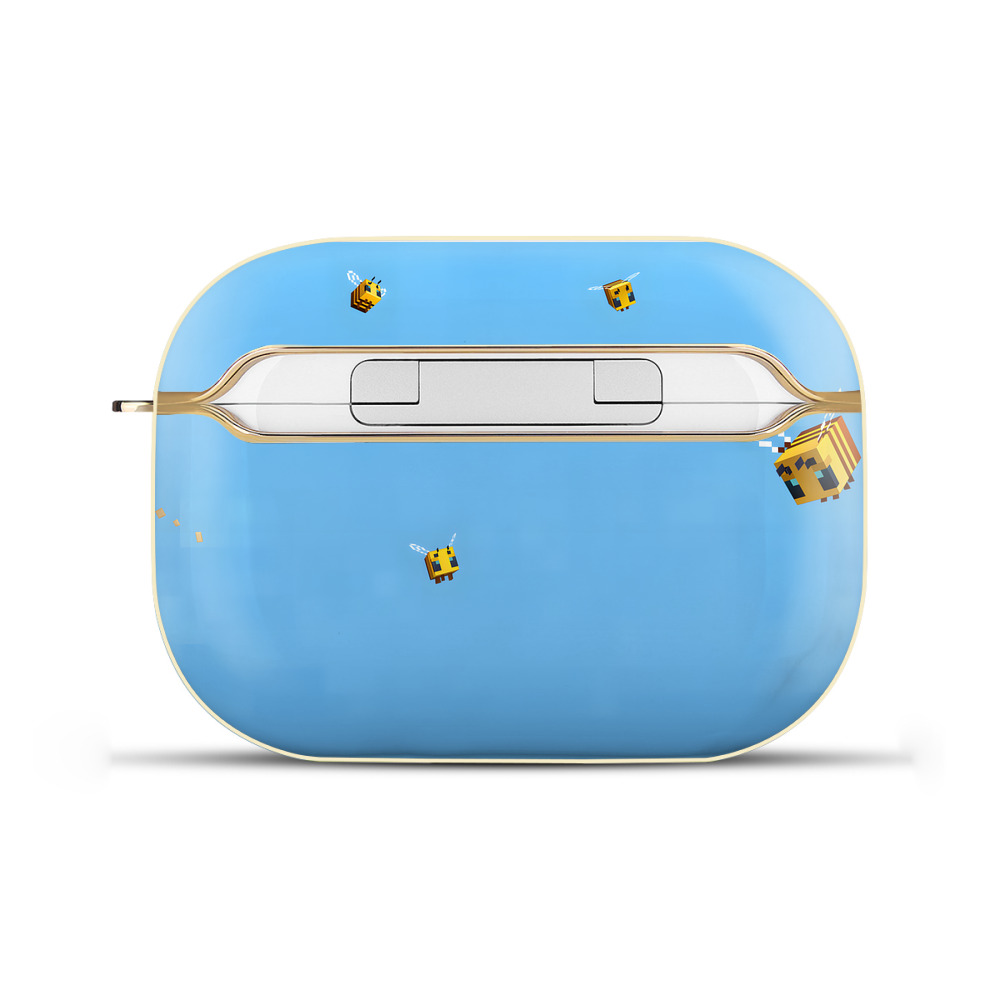 （画像用） マインクラフト ブロックの世界 Minecraft MC Block world 【AirPods Pro用】ハードシェル保護ケース｜耐衝撃・防指紋・カラビナ付き商品仕様