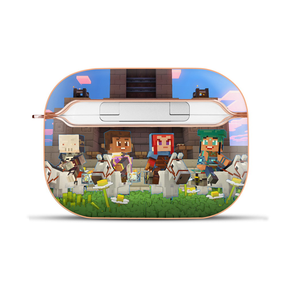 （画像用） マインクラフト ブロックの世界 Minecraft MC Block world 【AirPods Pro用】ハードシェル保護ケース｜耐衝撃・防指紋・カラビナ付き商品仕様
