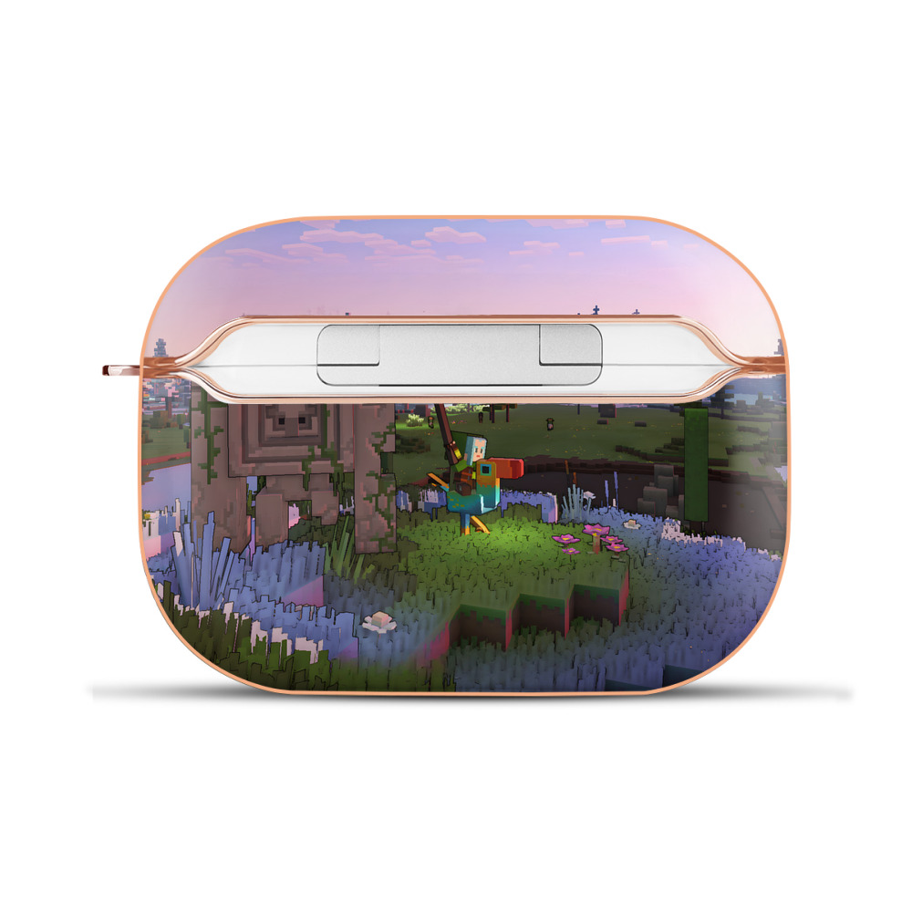 （画像用） マインクラフト ブロックの世界 Minecraft MC Block world 【AirPods Pro用】ハードシェル保護ケース｜耐衝撃・防指紋・カラビナ付き商品仕様