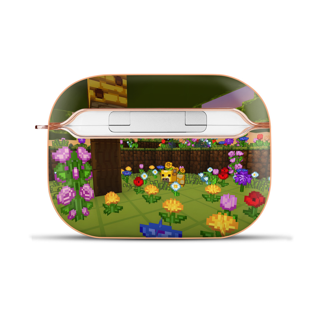 （画像用） マインクラフト ブロックの世界 Minecraft MC Block world 【AirPods Pro用】ハードシェル保護ケース｜耐衝撃・防指紋・カラビナ付き商品仕様