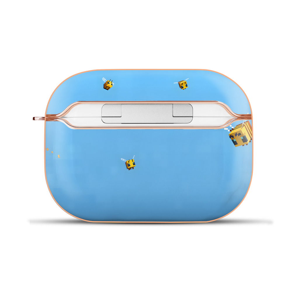 （画像用） マインクラフト ブロックの世界 Minecraft MC Block world 【AirPods Pro用】ハードシェル保護ケース｜耐衝撃・防指紋・カラビナ付き商品仕様