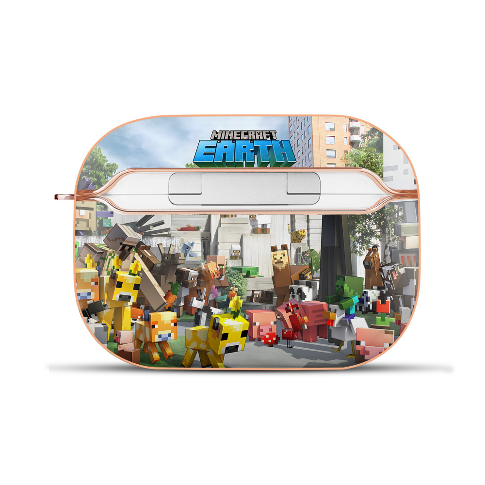 （画像用） マインクラフト ブロックの世界 Minecraft MC Block world 【AirPods Pro用】ハードシェル保護ケース｜耐衝撃・防指紋・カラビナ付き商品仕様