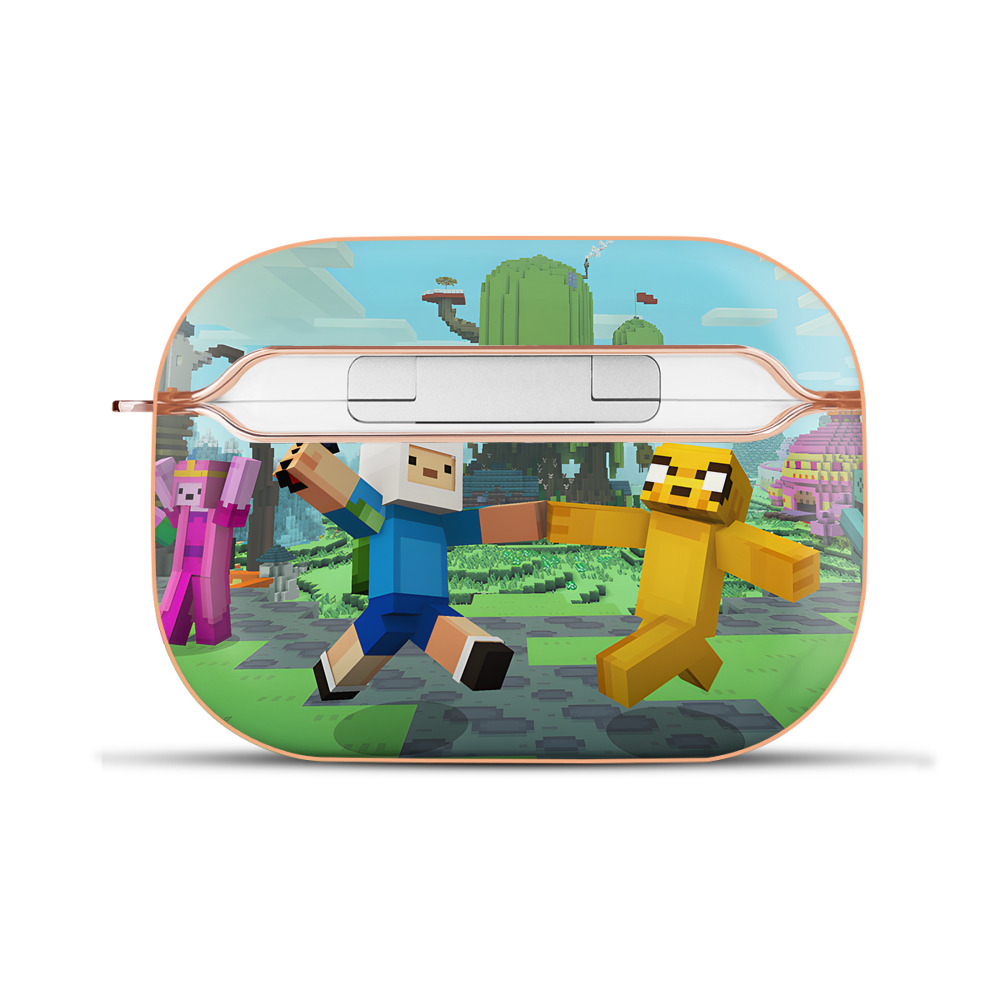 （画像用） マインクラフト ブロックの世界 Minecraft MC Block world 【AirPods Pro用】ハードシェル保護ケース｜耐衝撃・防指紋・カラビナ付き商品仕様