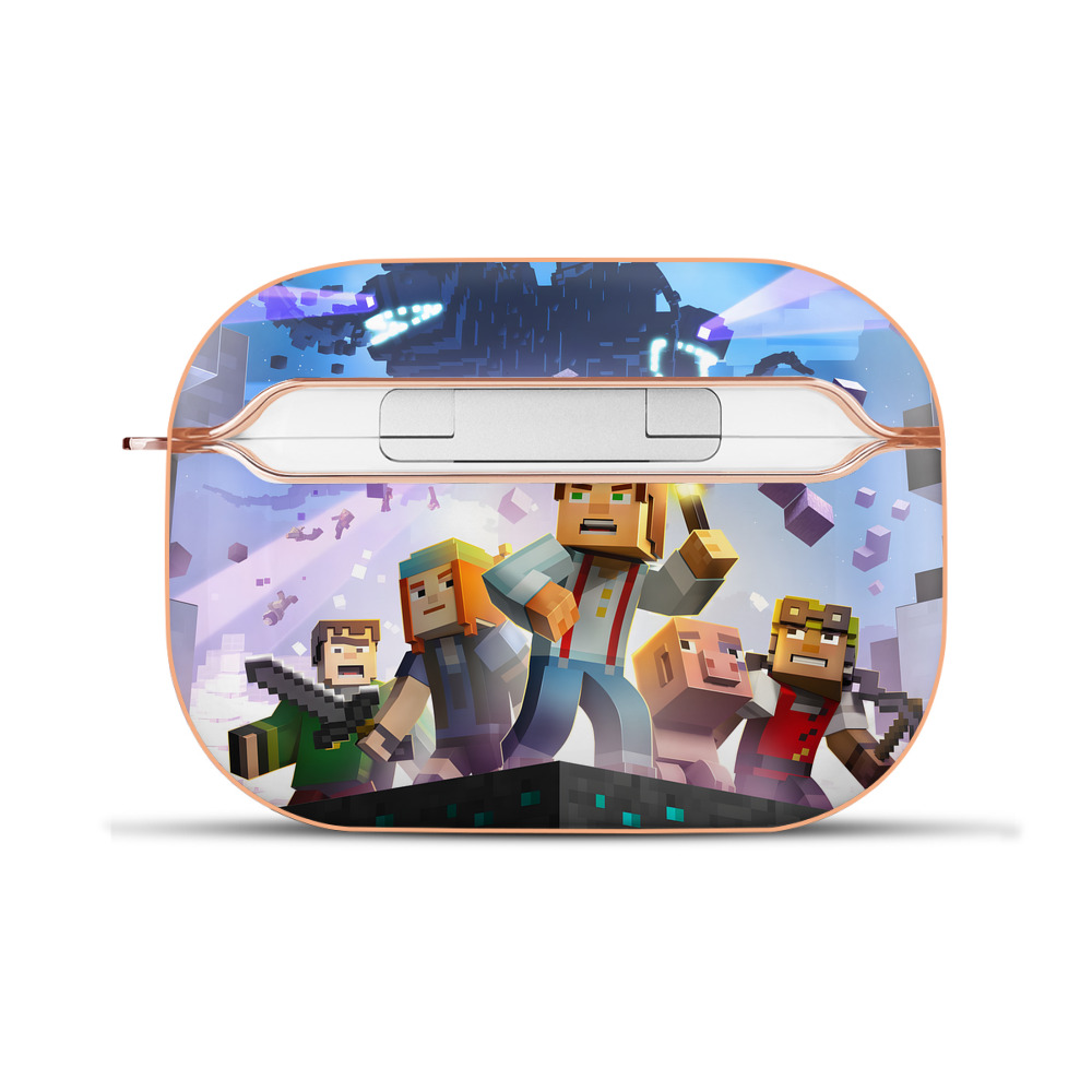 （画像用） マインクラフト ブロックの世界 Minecraft MC Block world 【AirPods Pro用】ハードシェル保護ケース｜耐衝撃・防指紋・カラビナ付き商品仕様