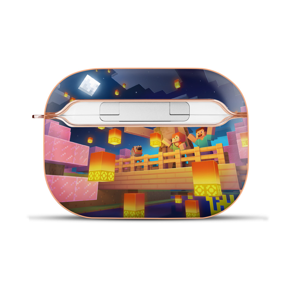 （画像用） マインクラフト ブロックの世界 Minecraft MC Block world 【AirPods Pro用】ハードシェル保護ケース｜耐衝撃・防指紋・カラビナ付き商品仕様