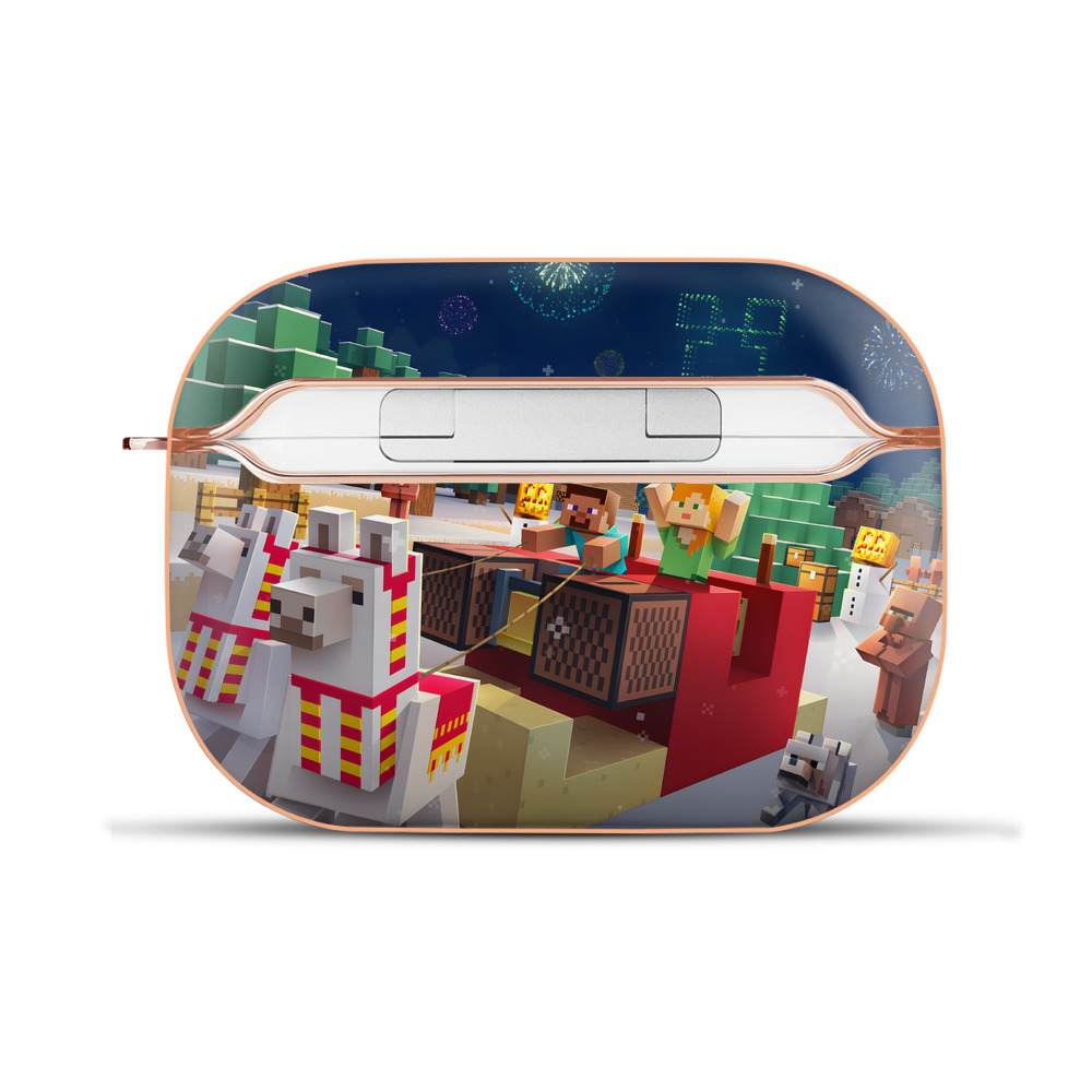 （画像用） マインクラフト ブロックの世界 Minecraft MC Block world 【AirPods Pro用】ハードシェル保護ケース｜耐衝撃・防指紋・カラビナ付き商品仕様