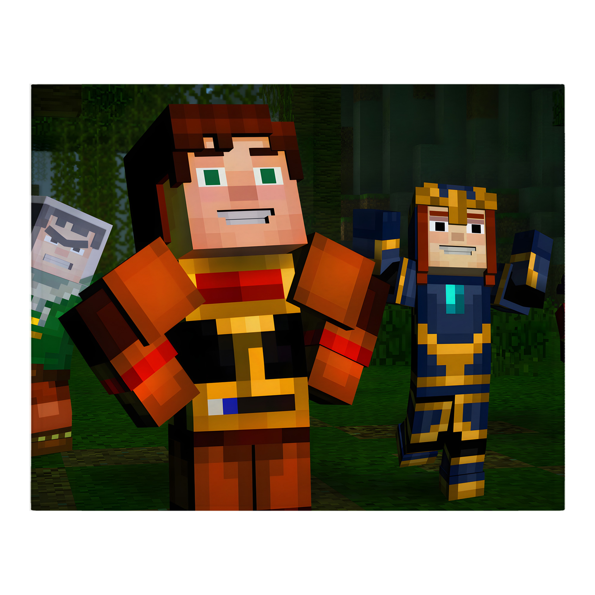 （画像用） マインクラフト ブロックの世界 Minecraft MC Block world フランネルブランケット・多サイズ対応（横型）