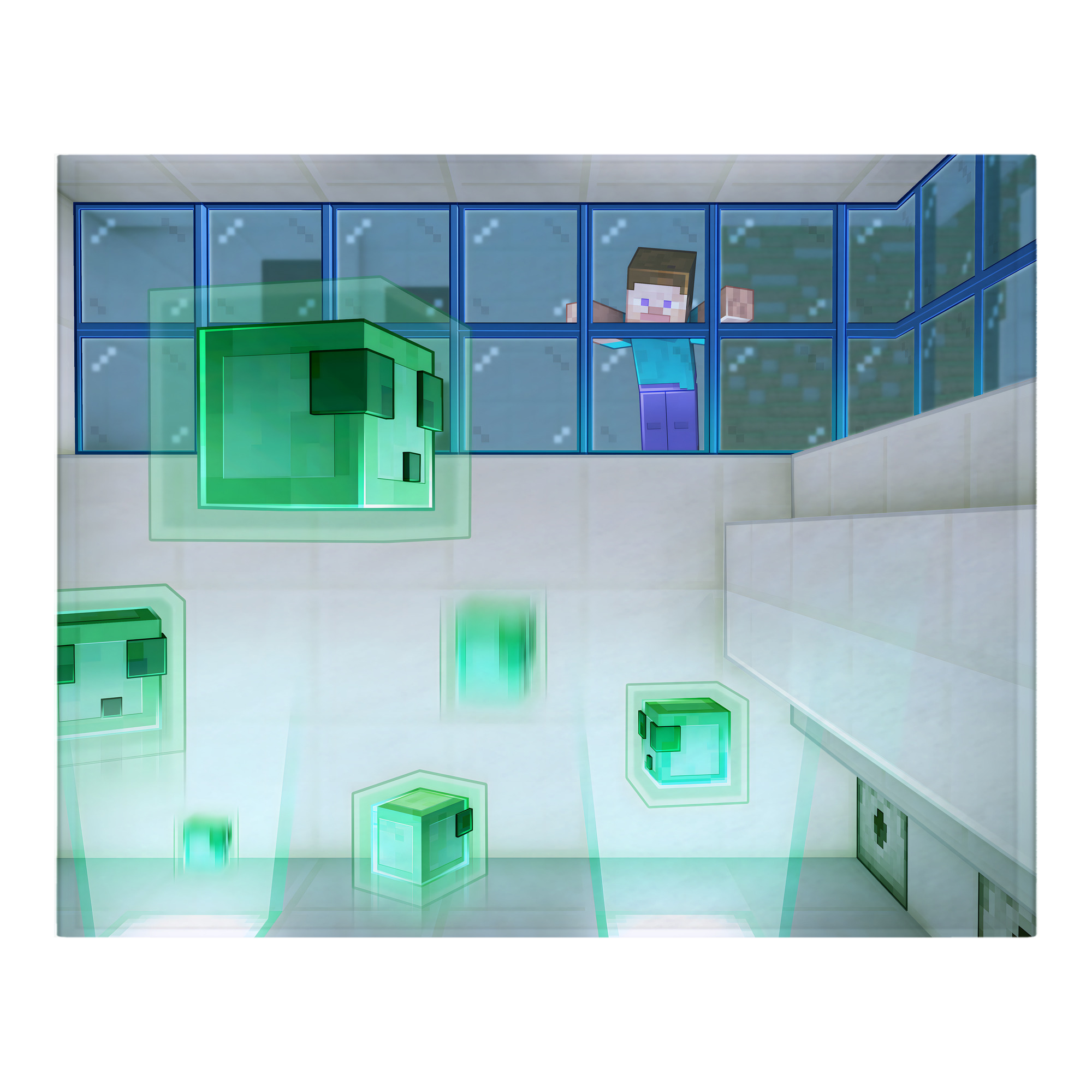 （画像用） マインクラフト ブロックの世界 Minecraft MC Block world フランネルブランケット・多サイズ対応（横型）