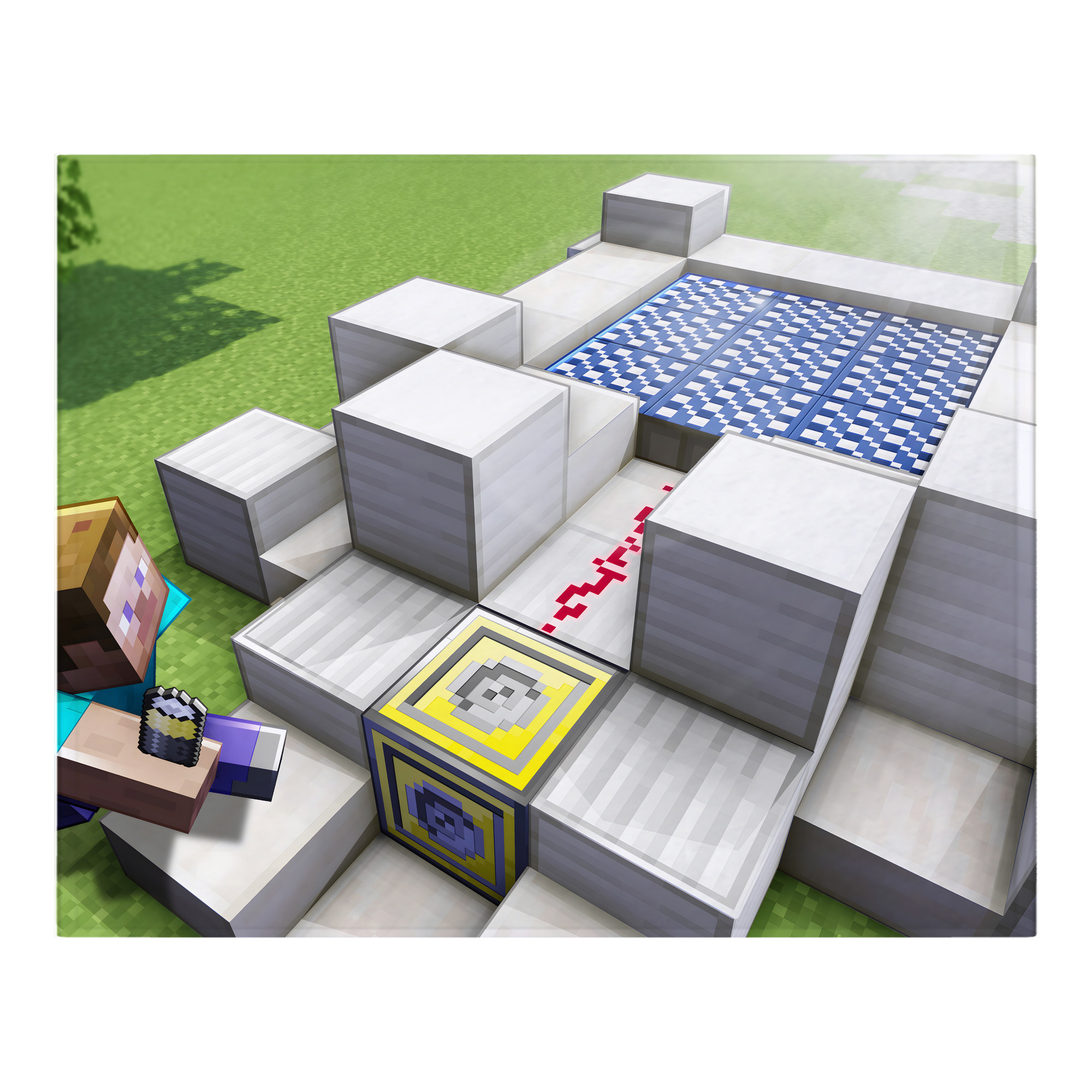 （画像用） マインクラフト ブロックの世界 Minecraft MC Block world フランネルブランケット・多サイズ対応（横型）