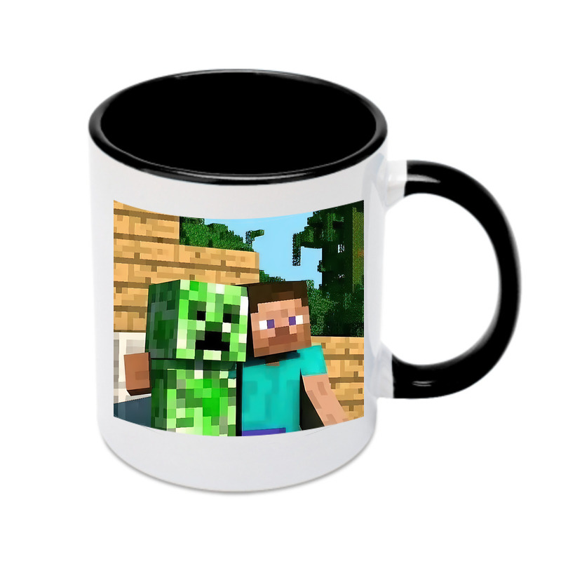 （画像用） マインクラフト ブロックの世界 Minecraft MC Block world カラーマグカップ