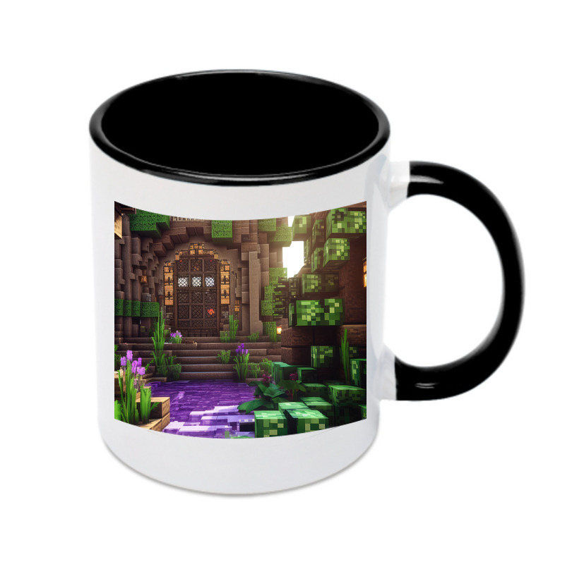 （画像用） マインクラフト ブロックの世界 Minecraft MC Block world カラーマグカップ