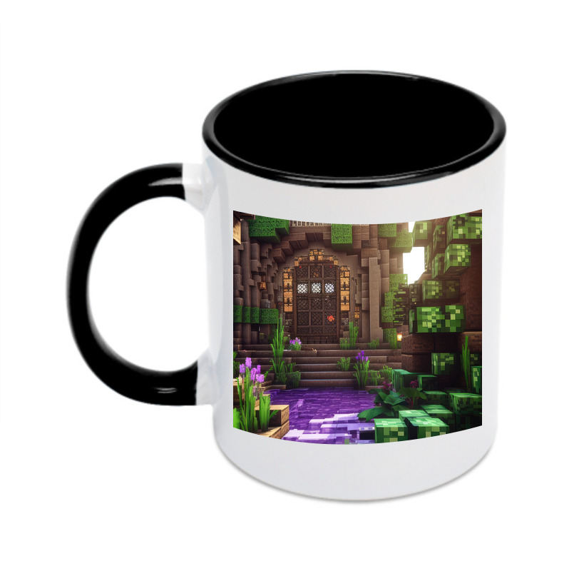 （画像用） マインクラフト ブロックの世界 Minecraft MC Block world カラーマグカップ