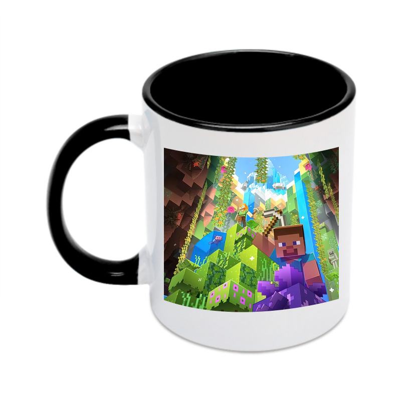 （画像用） マインクラフト ブロックの世界 Minecraft MC Block world カラーマグカップ