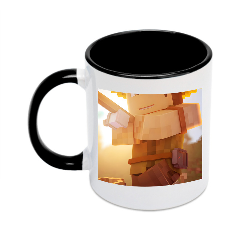 （画像用） マインクラフト ブロックの世界 Minecraft MC Block world カラーマグカップ