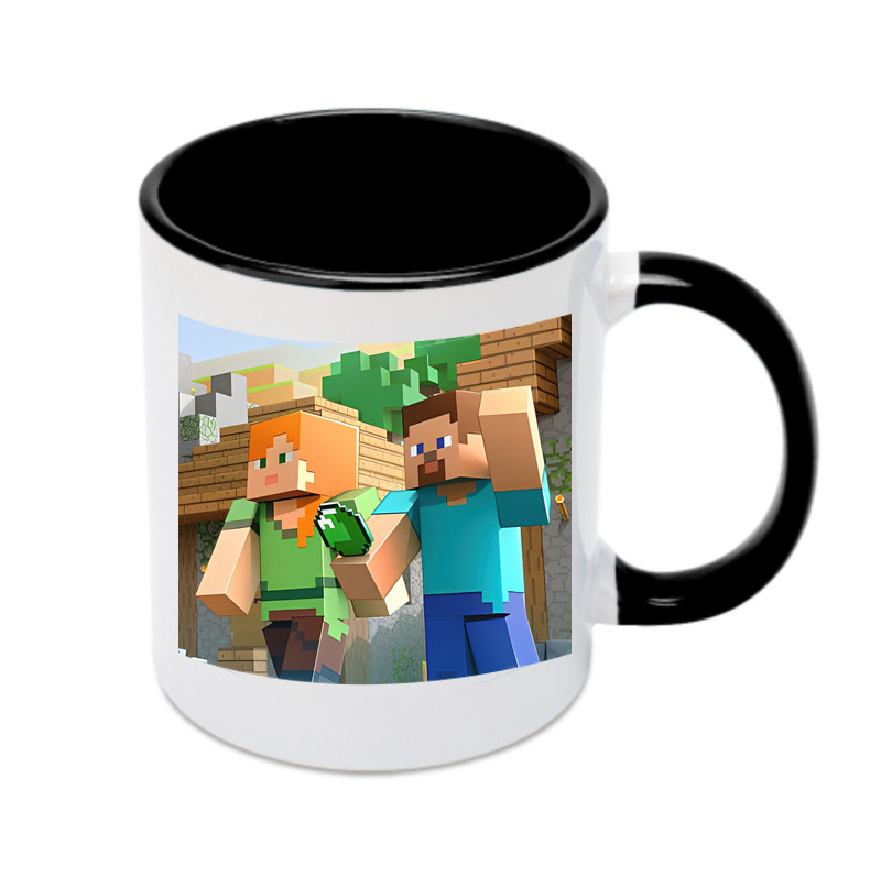（画像用） マインクラフト ブロックの世界 Minecraft MC Block world カラーマグカップ