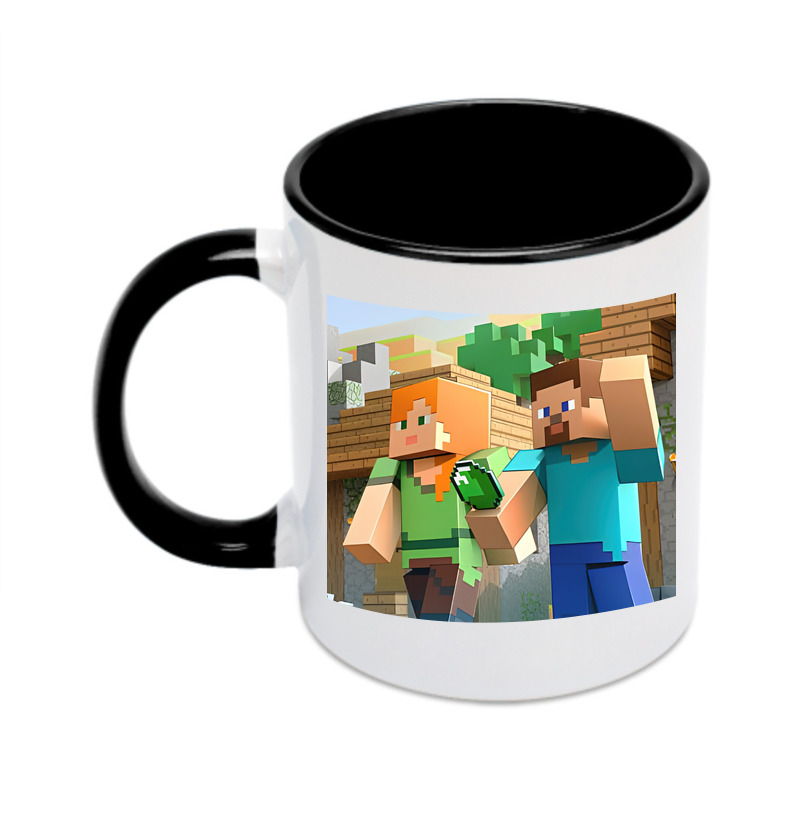 （画像用） マインクラフト ブロックの世界 Minecraft MC Block world カラーマグカップ