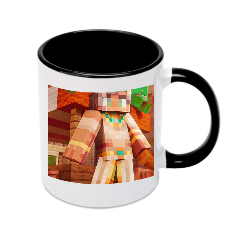 （画像用） マインクラフト ブロックの世界 Minecraft MC Block world カラーマグカップ