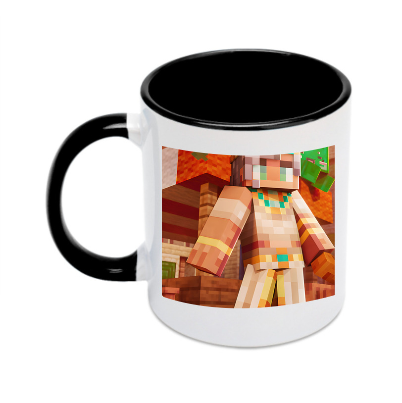 （画像用） マインクラフト ブロックの世界 Minecraft MC Block world カラーマグカップ