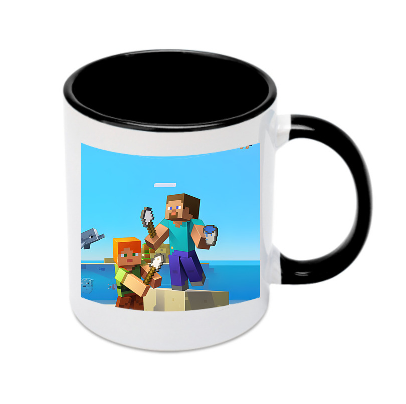 （画像用） マインクラフト ブロックの世界 Minecraft MC Block world カラーマグカップ