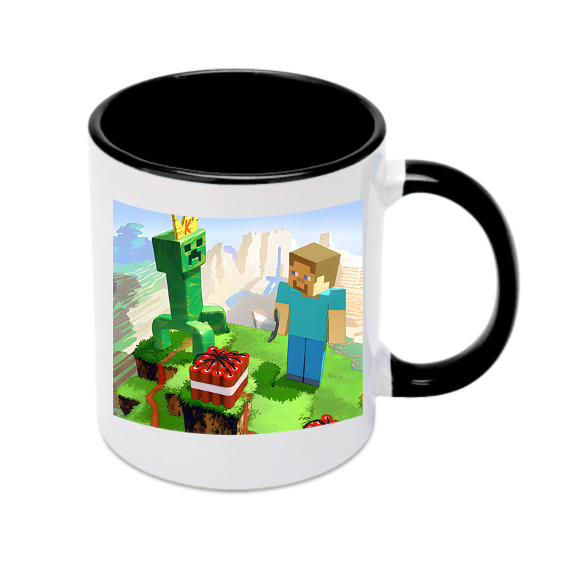（画像用） マインクラフト ブロックの世界 Minecraft MC Block world カラーマグカップ