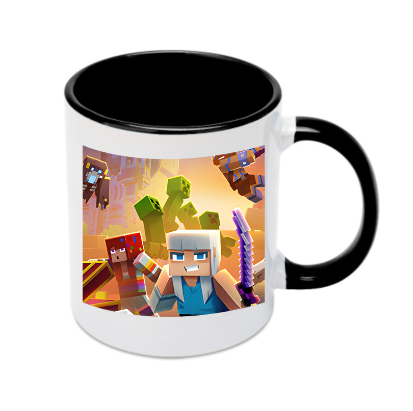 （画像用） マインクラフト ブロックの世界 Minecraft MC Block world カラーマグカップ