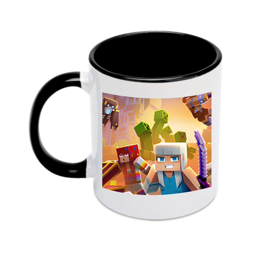 （画像用） マインクラフト ブロックの世界 Minecraft MC Block world カラーマグカップ
