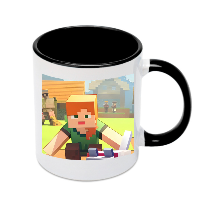 （画像用） マインクラフト ブロックの世界 Minecraft MC Block world カラーマグカップ