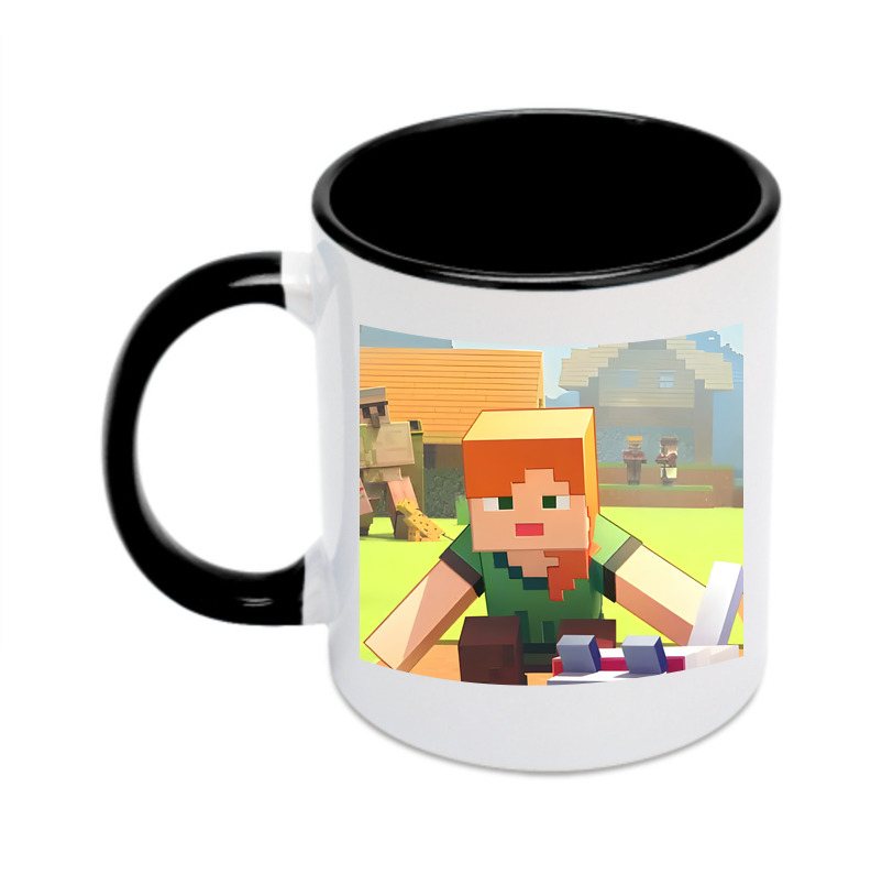 （画像用） マインクラフト ブロックの世界 Minecraft MC Block world カラーマグカップ