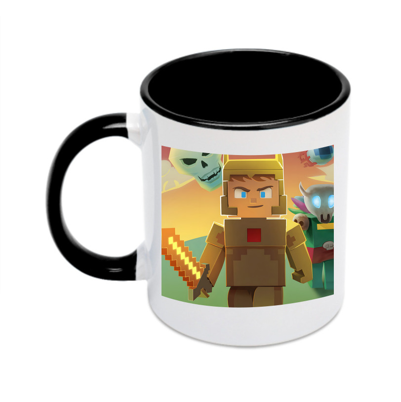 （画像用） マインクラフト ブロックの世界 Minecraft MC Block world カラーマグカップ
