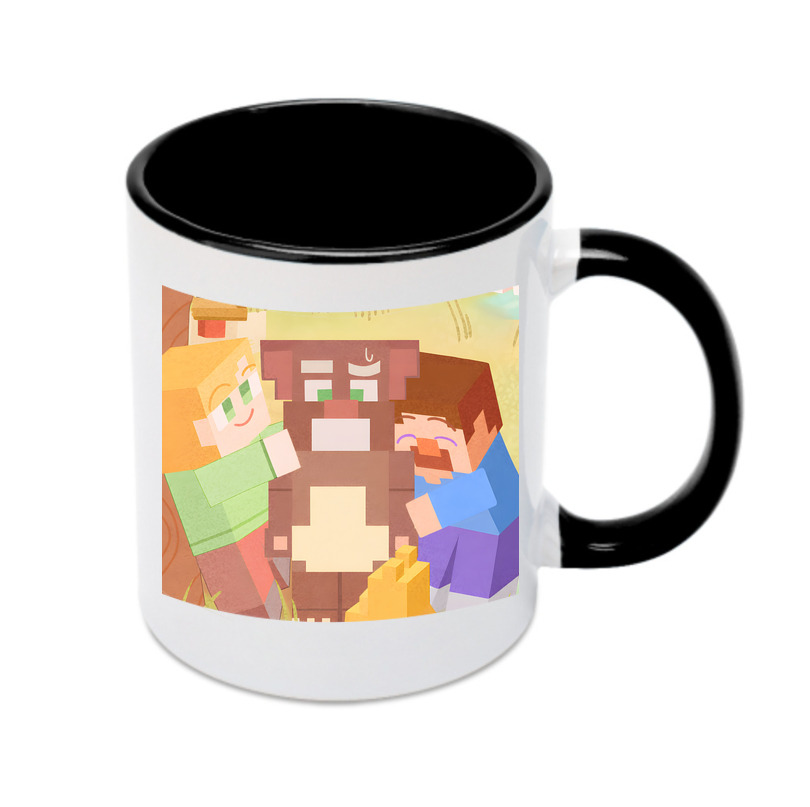 （画像用） マインクラフト ブロックの世界 Minecraft MC Block world カラーマグカップ