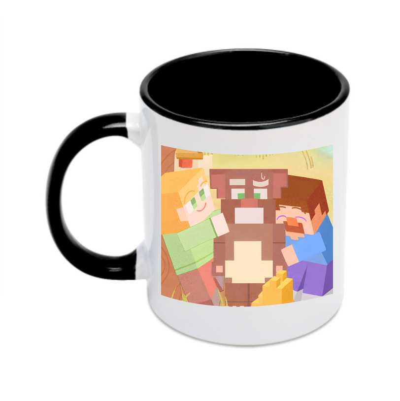 （画像用） マインクラフト ブロックの世界 Minecraft MC Block world カラーマグカップ