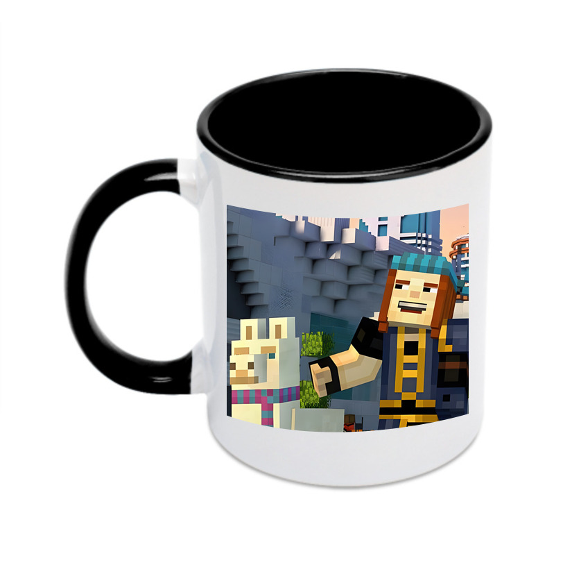 （画像用） マインクラフト ブロックの世界 Minecraft MC Block world カラーマグカップ