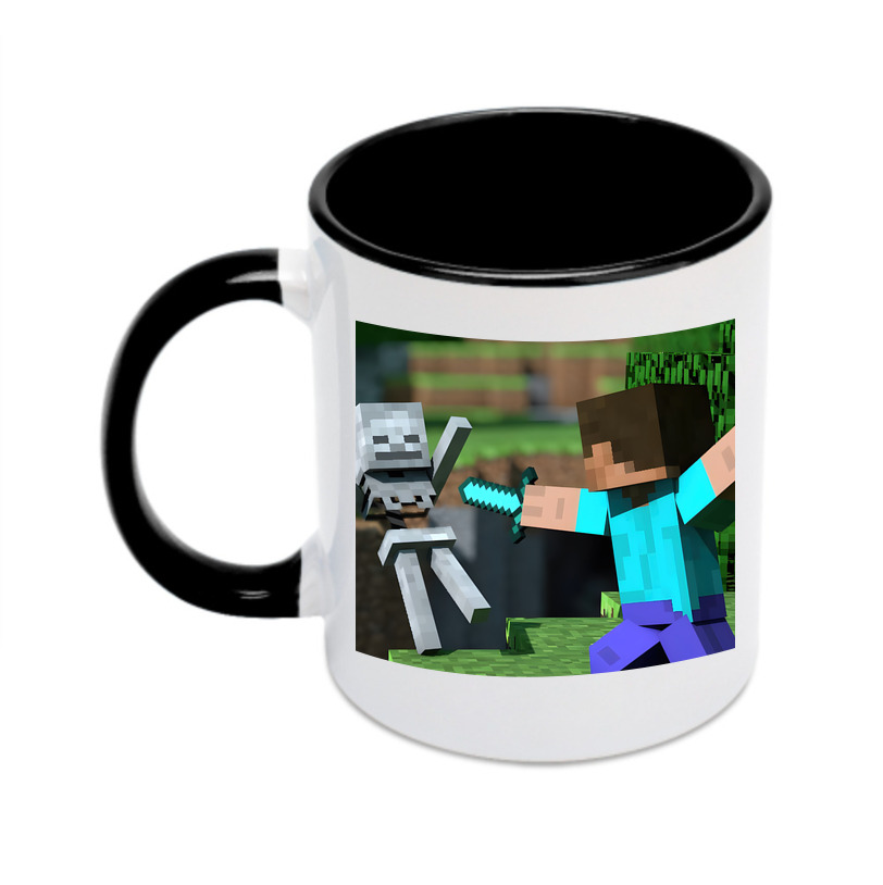 （画像用） マインクラフト ブロックの世界 Minecraft MC Block world カラーマグカップ