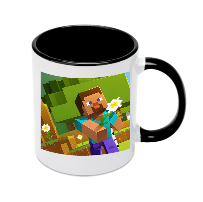 （画像用） マインクラフト ブロックの世界 Minecraft MC Block world カラーマグカップ