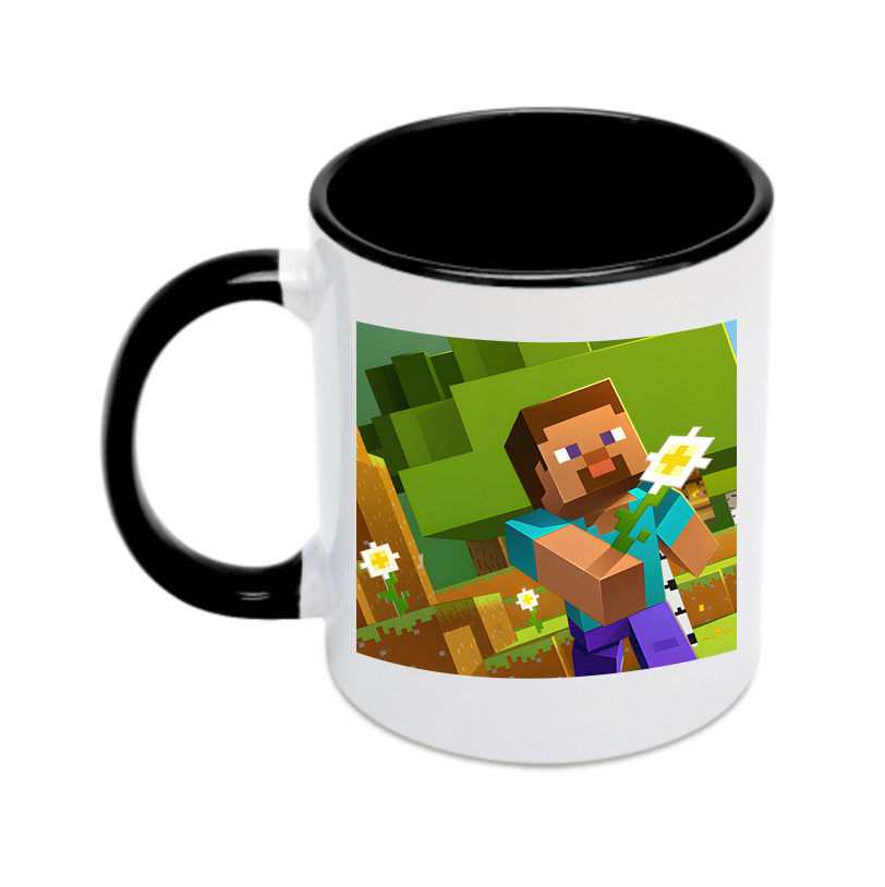 （画像用） マインクラフト ブロックの世界 Minecraft MC Block world カラーマグカップ